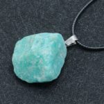 Naszyjnik z amazonitem – naturalny – harmonia i komunikacja