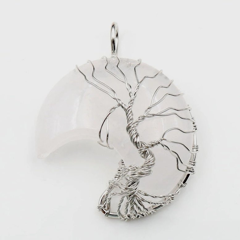 Biały kwarc półksiężyc