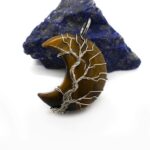 Kwarc tygrysie oko półksiężyc – stylizowany – odwaga i pewność siebie