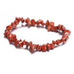 Bransoletka z czerwonym jaspisem – surowa – siła i motywacja – uniwersalna