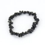 Bransoletka z obsydianem – surowa – ochrona i oczyszczenie – uniwersalna