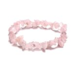 Bransoletka z różowym kwarcem – surowa – miłość i harmonia – uniwersalna