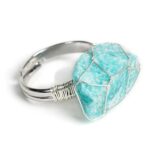 Pierścionek z amazonitem