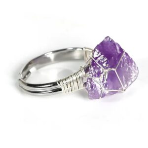 Pierścionek z ametystem