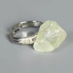 Pierścionek z cytrynem – surowy – obfitość i energia