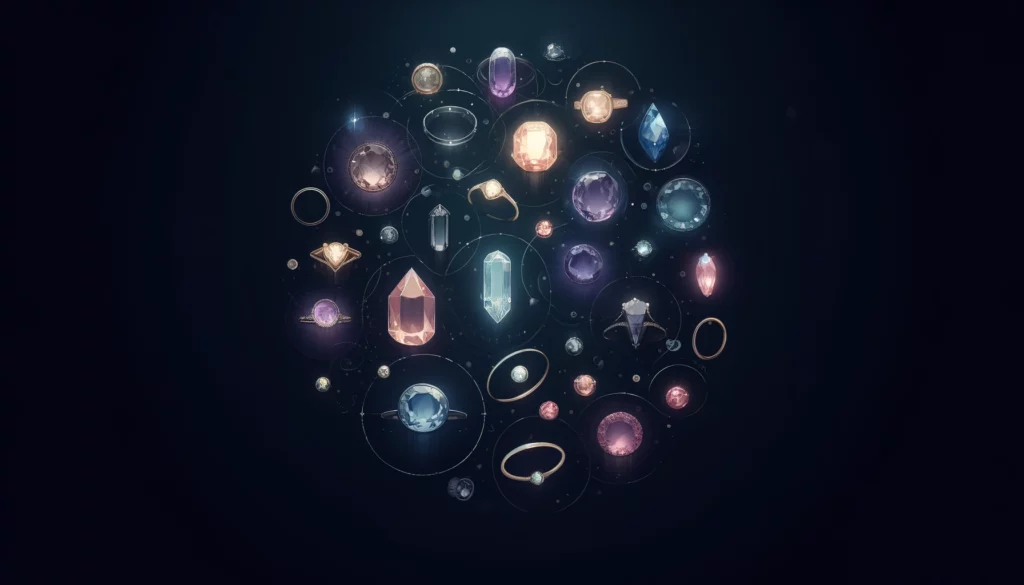 pierścionki z kamieniami