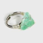 Pierścionek z fluorytem – surowy – koncentracja i równowaga