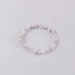 Bransoletka z howlitem – surowa – spokój i cierpliwość – uniwersalna