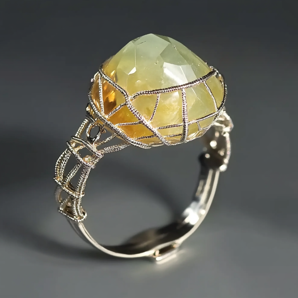 Pierścionek z Cytrynem