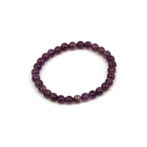 Bransoletka z ametystem – koraliki – spokój i intuicja – uniwersalna