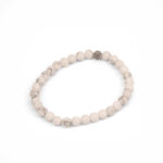 Bransoletka z howlitem – koraliki – spokój i cierpliwość – uniwersalna