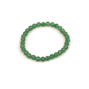 Bransoletka z zielonym awenturynem – koraliki – szczęście i równowaga – uniwersalna