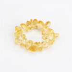 Pierścionek z cytrynem – naturalny – obfitość i energia