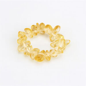 Pierścionek z cytrynem – naturalny – obfitość i energia