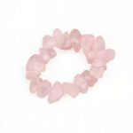 Pierścionek z różowym kwarcem – naturalny – miłość i harmonia