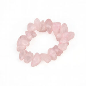 Pierścionek z różowym kwarcem – naturalny – miłość i harmonia