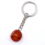 Zawieszka z Czerwonym Agatem – Brelok z kamieniem – energia i stabilność
